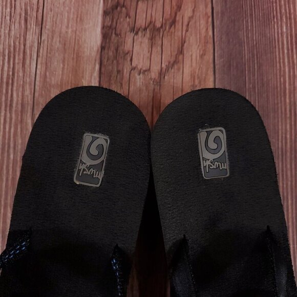 Teva Womens Sz 10 Black Mush Mandalyn Wedge Ola 2 Sandals Slip On Slides 1000099 - Picture 7 of 14